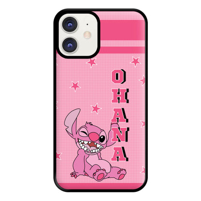 Pink Alien Ohana Phone Case for iPhone 11