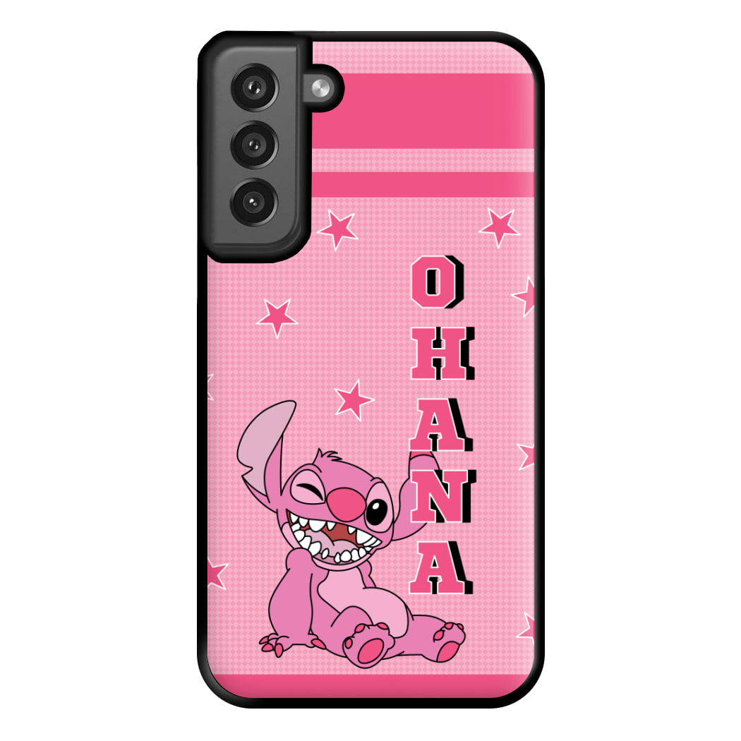 Pink Alien Ohana Phone Case for Galaxy S21FE