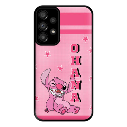 Pink Alien Ohana Phone Case for Galaxy A33