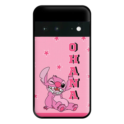 Pink Alien Ohana Phone Case for Google Pixel 6a