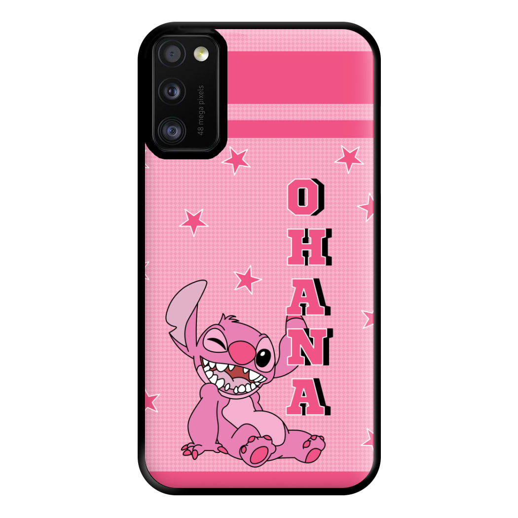 Pink Alien Ohana Phone Case for Galaxy A41