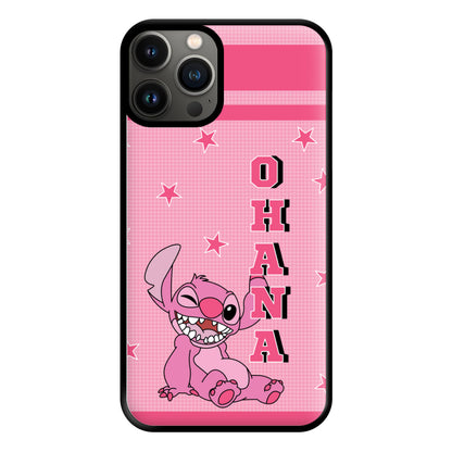 Pink Alien Ohana Phone Case for iPhone 11 Pro Max