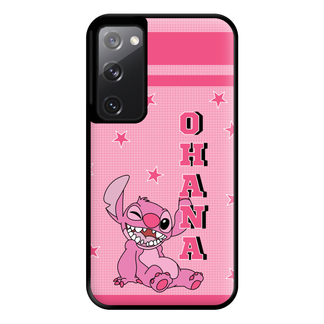 Pink Alien Ohana Phone Case for Galaxy S20FE