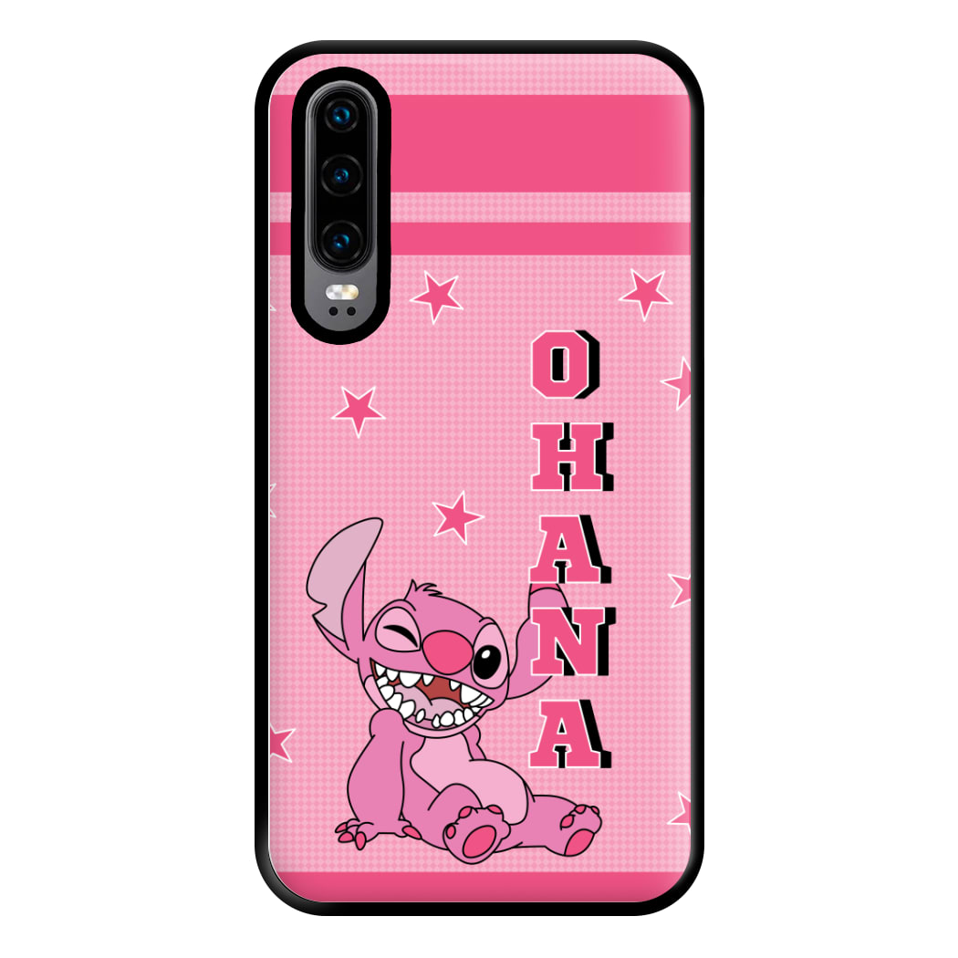 Pink Alien Ohana Phone Case for Huawei P30