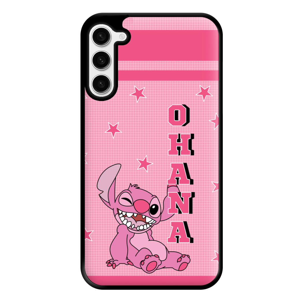 Pink Alien Ohana Phone Case for Galaxy S23 Plus