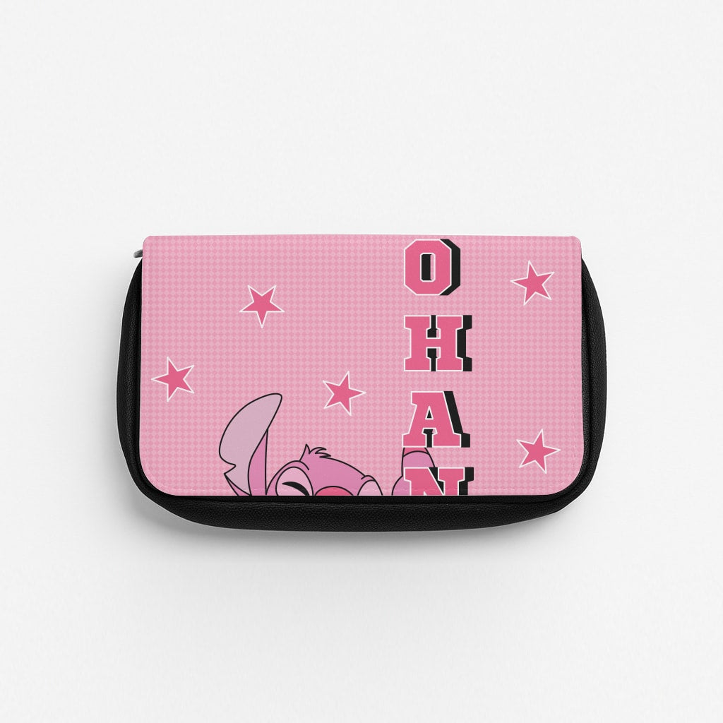 Pink Alien Ohana Pencil Case