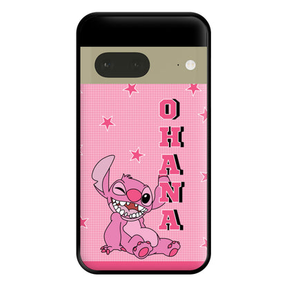 Pink Alien Ohana Phone Case for Google Pixel 7a