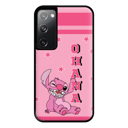 Pink Alien Ohana Phone Case for Galaxy S20