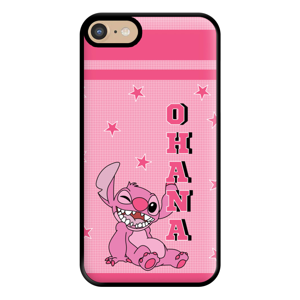 Pink Alien Ohana Phone Case for iPhone 6 / 7 / 8 / SE