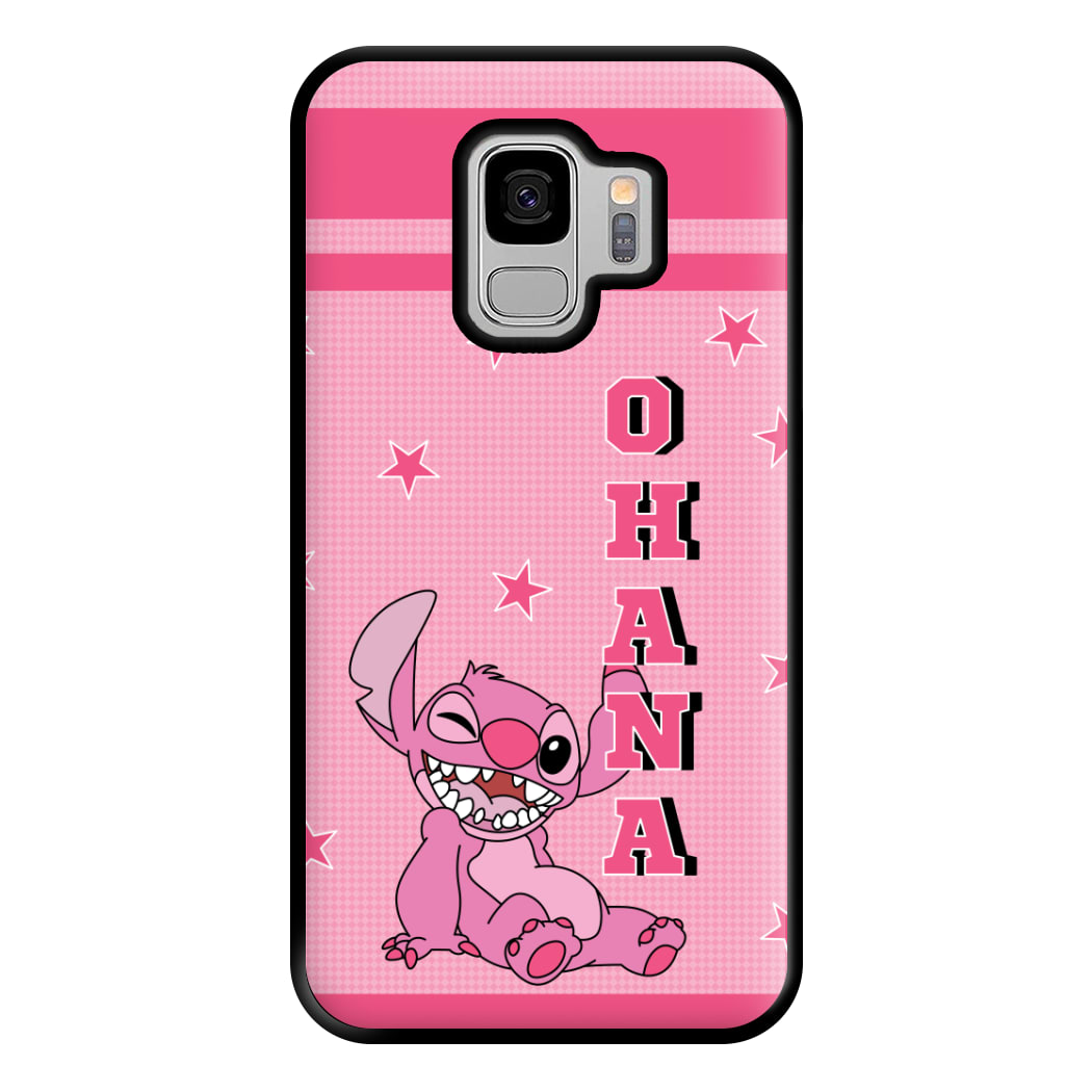 Pink Alien Ohana Phone Case for Galaxy S9 Plus