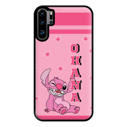 Pink Alien Ohana Phone Case for Huawei P30 Pro