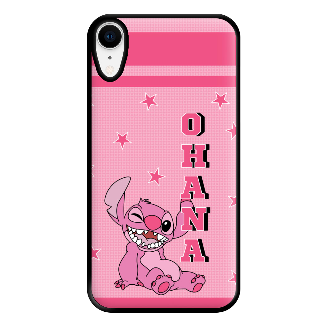 Pink Alien Ohana Phone Case for iPhone XR