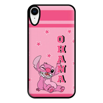 Pink Alien Ohana Phone Case for iPhone XR