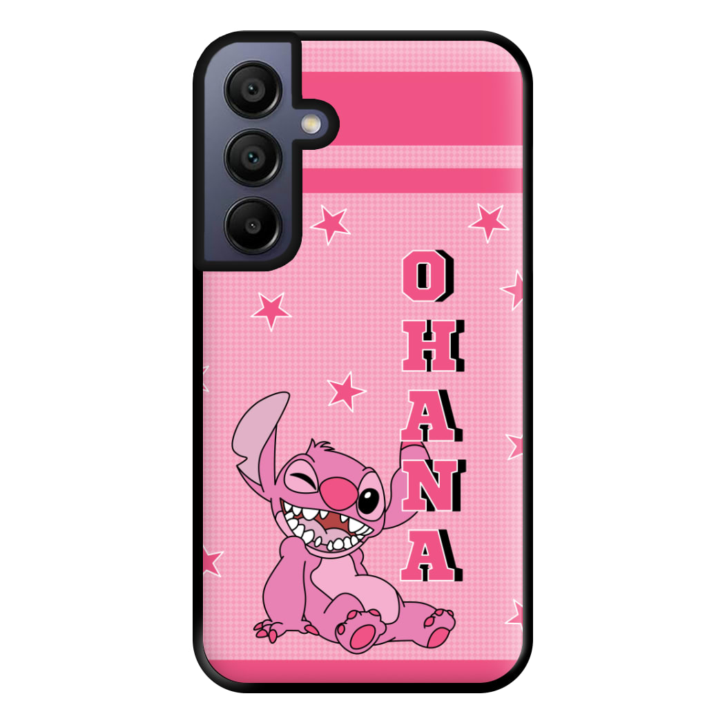 Pink Alien Ohana Phone Case for Galaxy A15