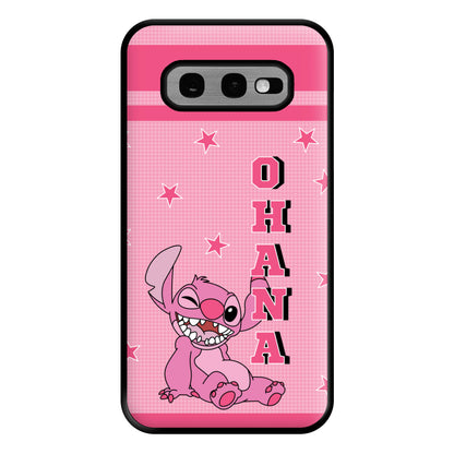 Pink Alien Ohana Phone Case for Galaxy S10e