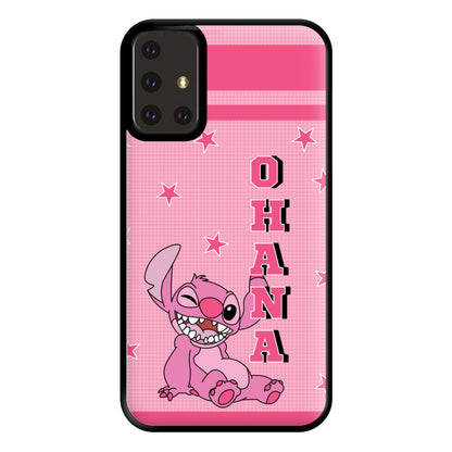 Pink Alien Ohana Phone Case for Galaxy A71