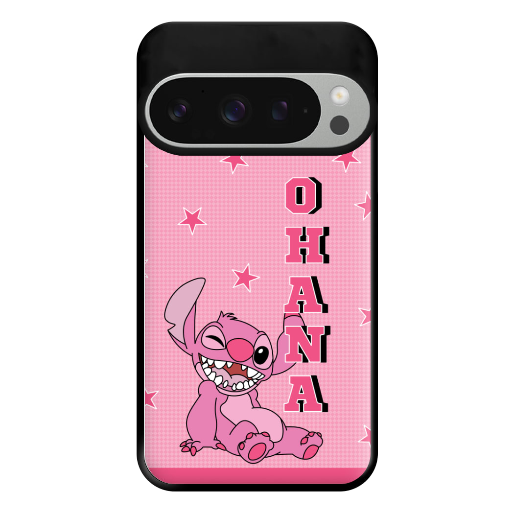 Pink Alien Ohana Phone Case for Google Pixel 9 Pro XL