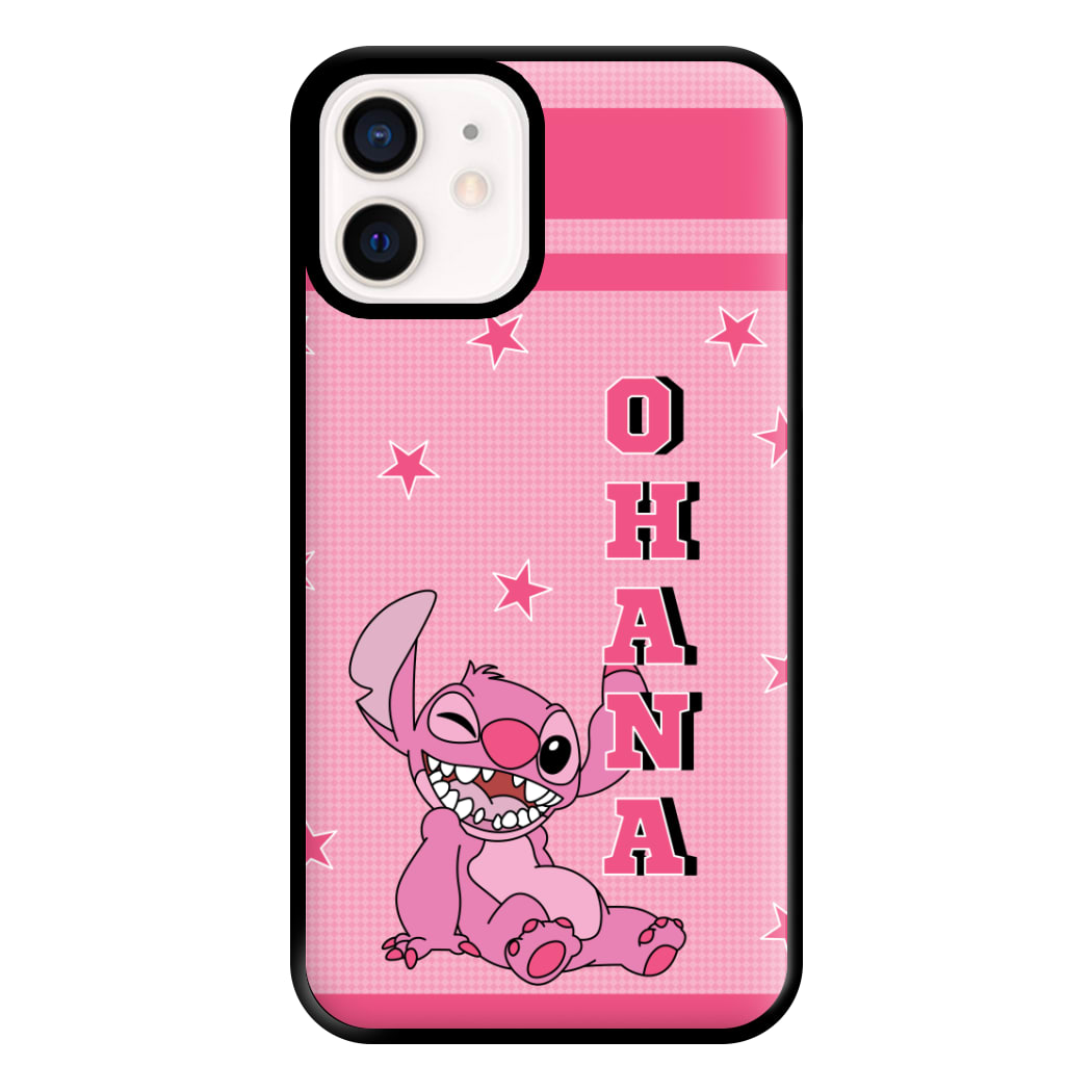 Pink Alien Ohana Phone Case for iPhone 12 Mini