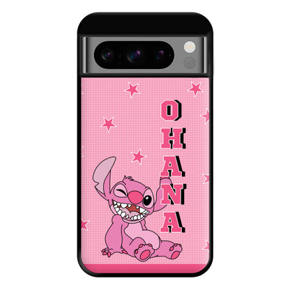 Pink Alien Ohana Phone Case for Google Pixel 8 Pro