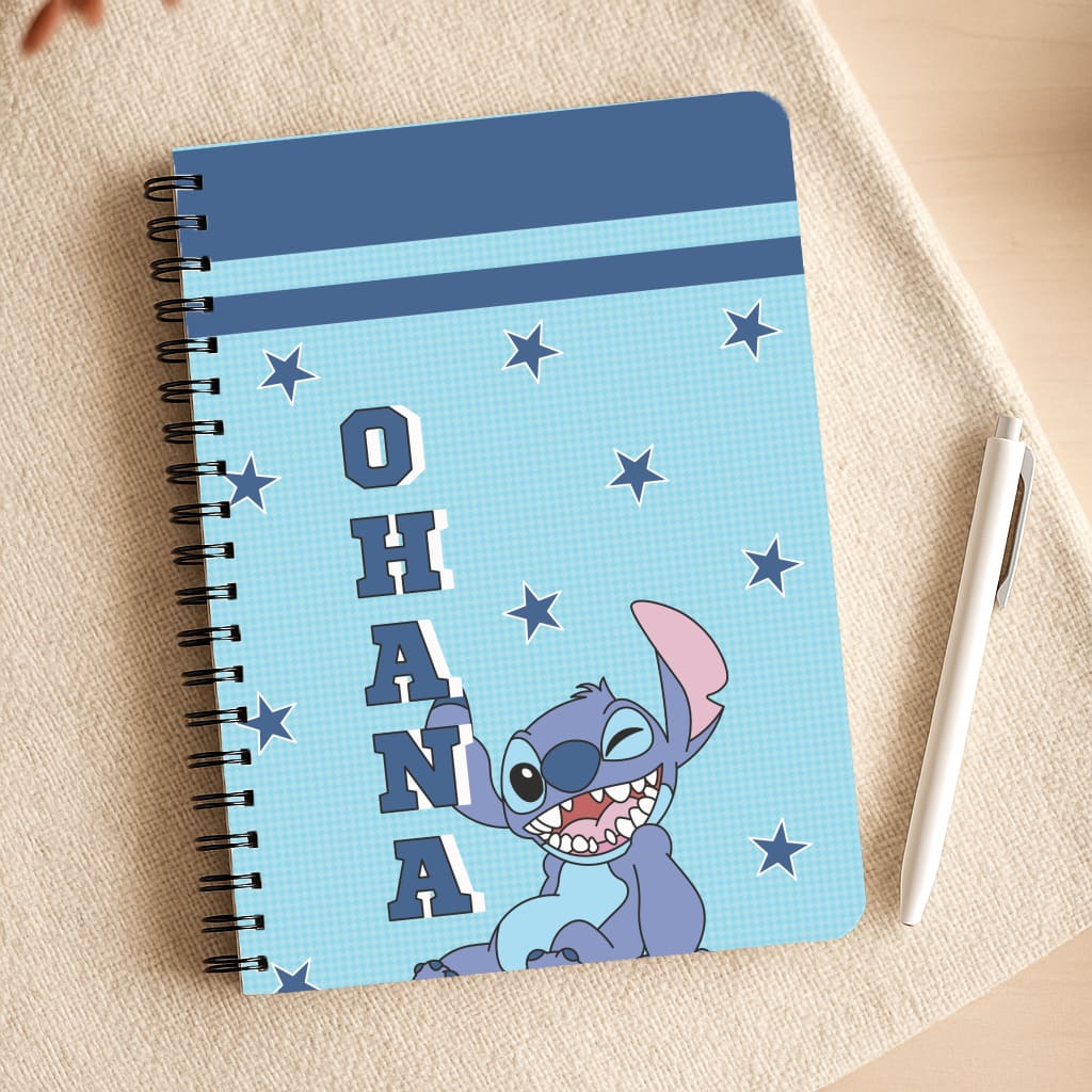Blue Alien Ohana Notepad