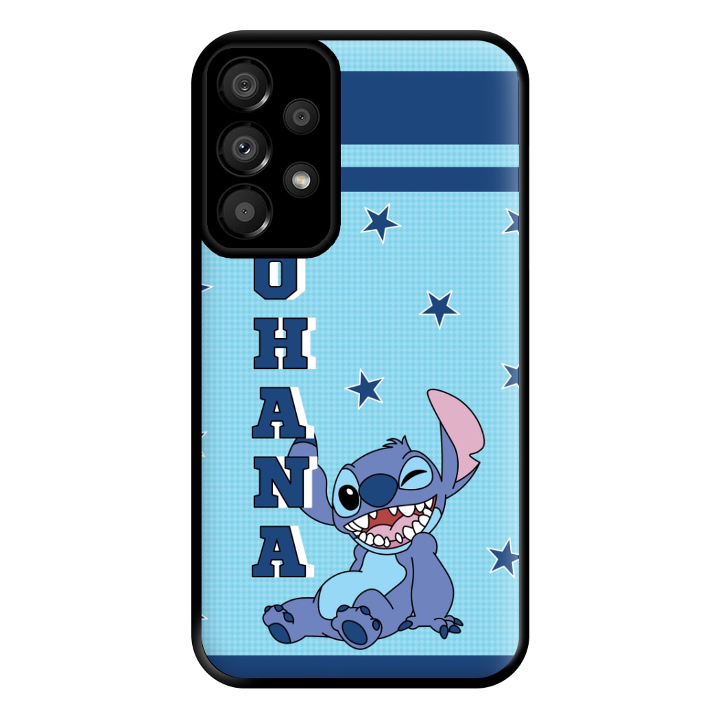 Blue Alien Ohana Phone Case for Galaxy A33