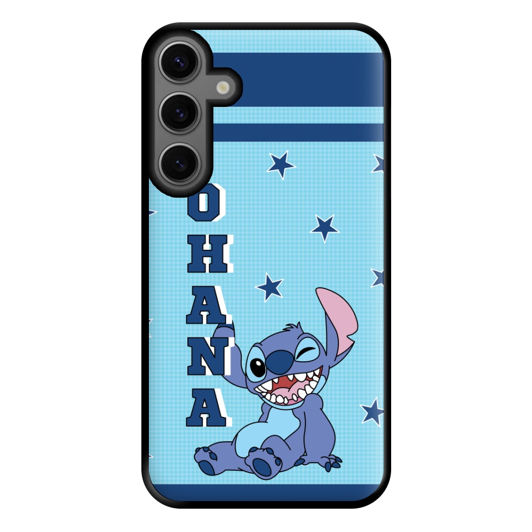 Blue Alien Ohana Phone Case for Galaxy S23FE