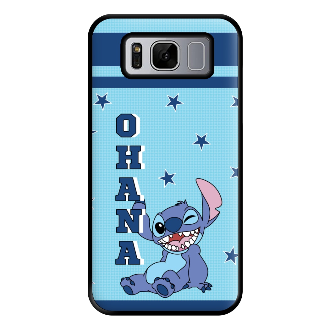 Blue Alien Ohana Phone Case for Galaxy S8 Plus