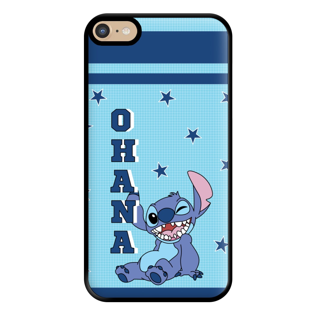 Blue Alien Ohana Phone Case for iPhone 6 Plus / 7 Plus / 8 Plus