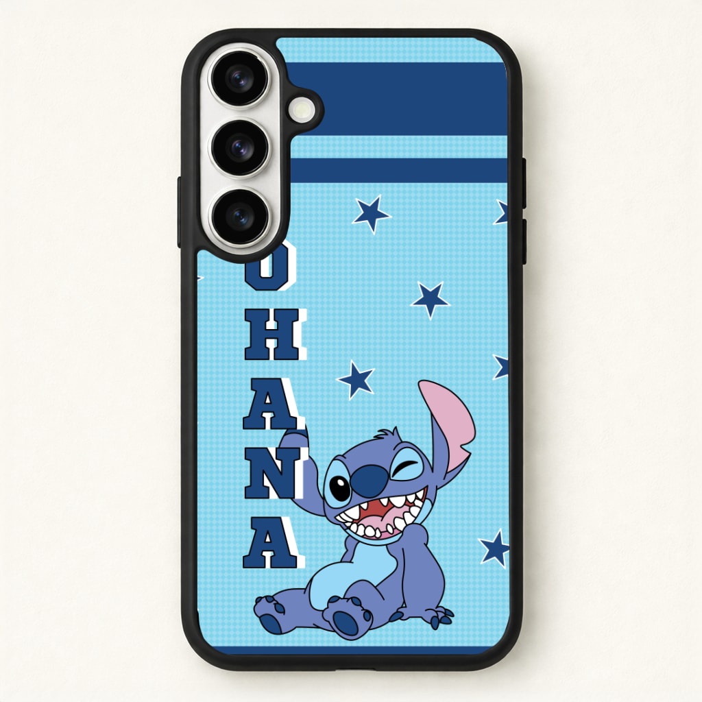Blue Alien Ohana Phone Case for Galaxy S26 Plus
