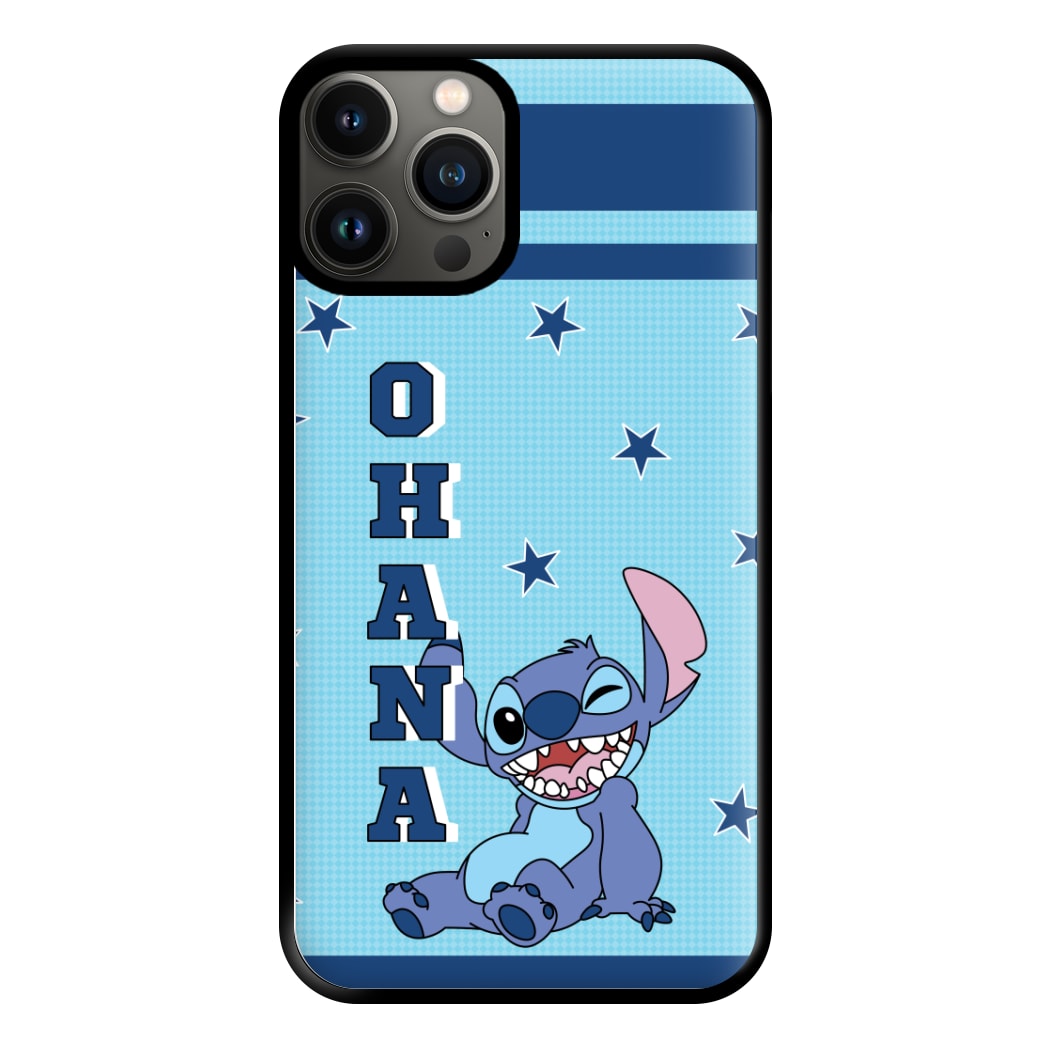 Blue Alien Ohana Phone Case for iPhone 11 Pro Max