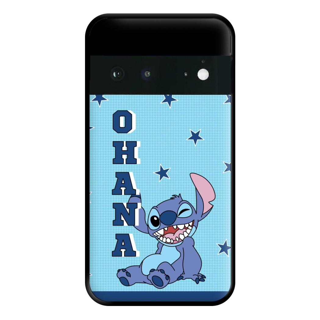 Blue Alien Ohana Phone Case for Google Pixel 6a