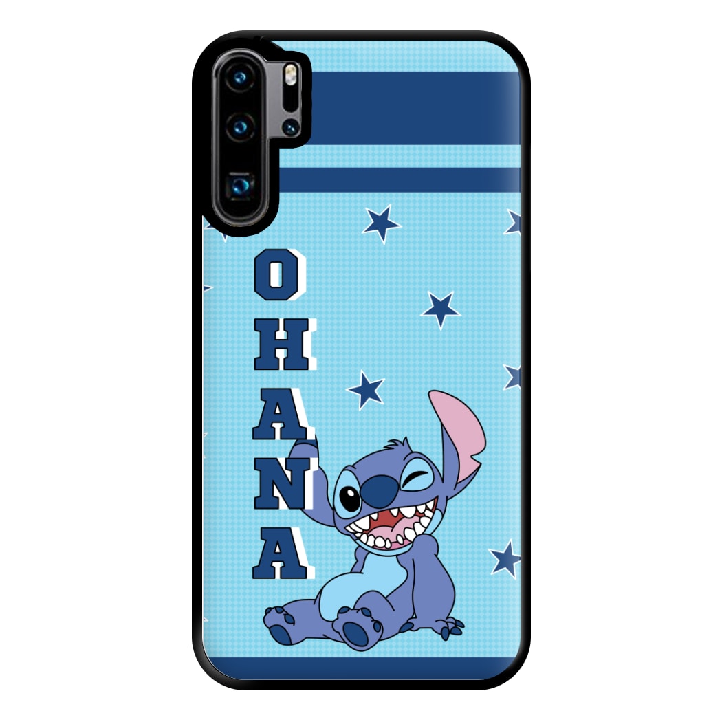 Blue Alien Ohana Phone Case for Huawei P30 Pro