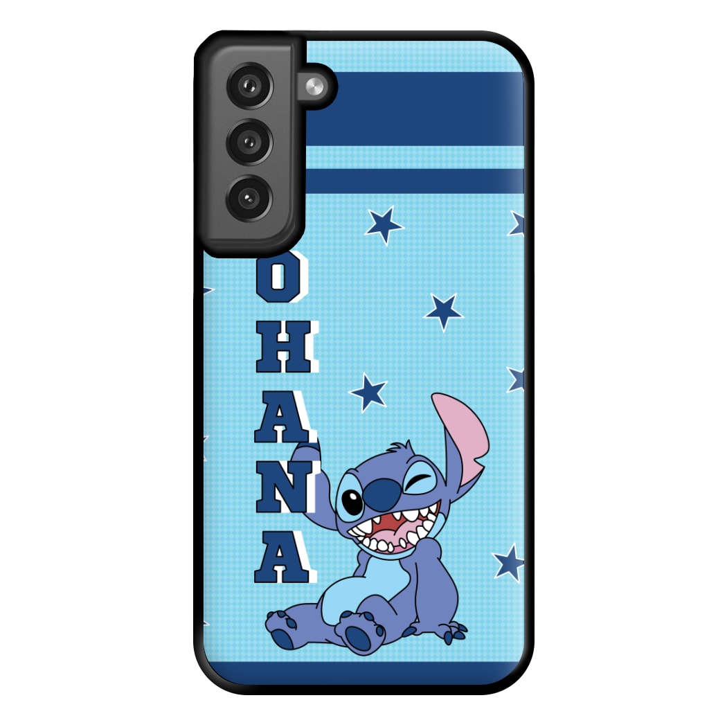 Blue Alien Ohana Phone Case for Galaxy S21FE