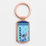 Blue Alien Ohana Luxury Keyring 4