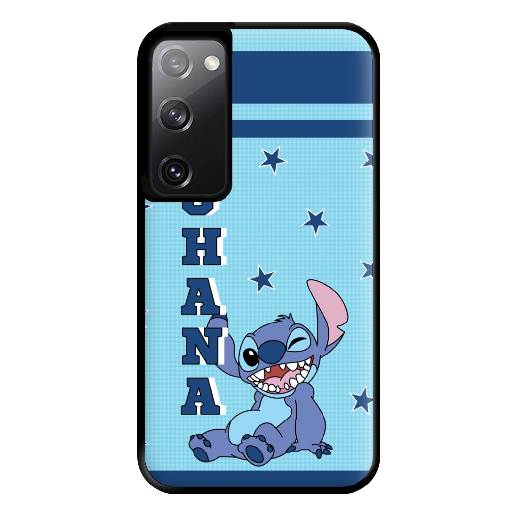 Blue Alien Ohana Phone Case for Galaxy S20