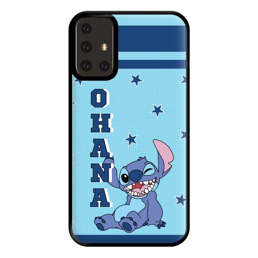 Blue Alien Ohana Phone Case for Galaxy A71