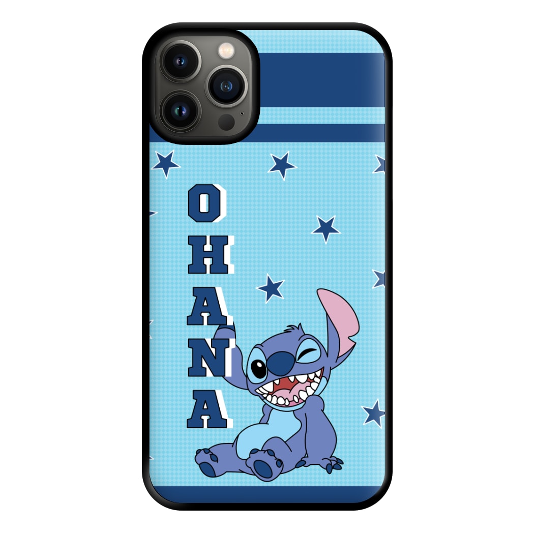 Blue Alien Ohana Phone Case for iPhone 13