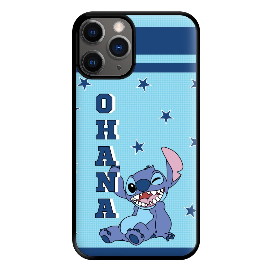 Blue Alien Ohana Phone Case for iPhone 12 Pro Max