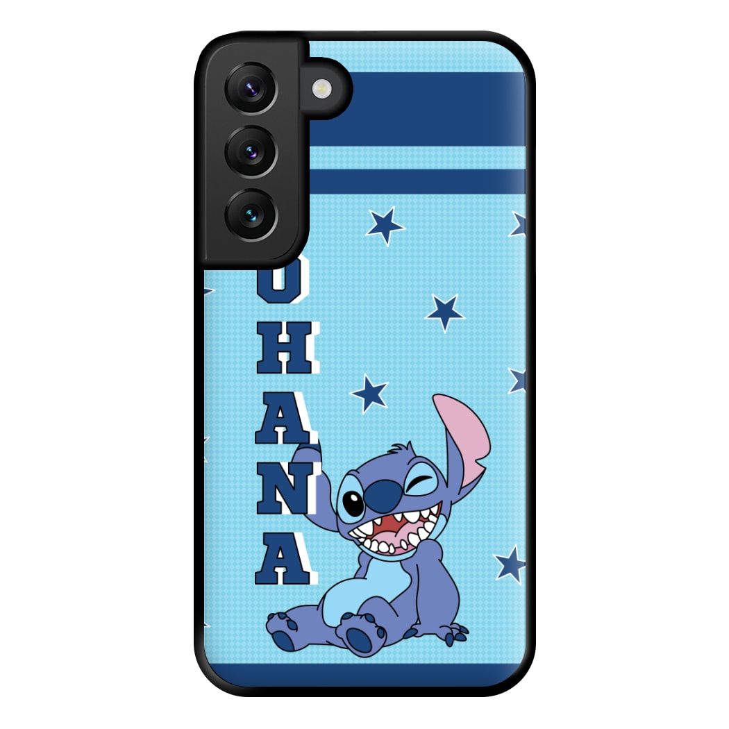 Blue Alien Ohana Phone Case for Galaxy S22 Plus