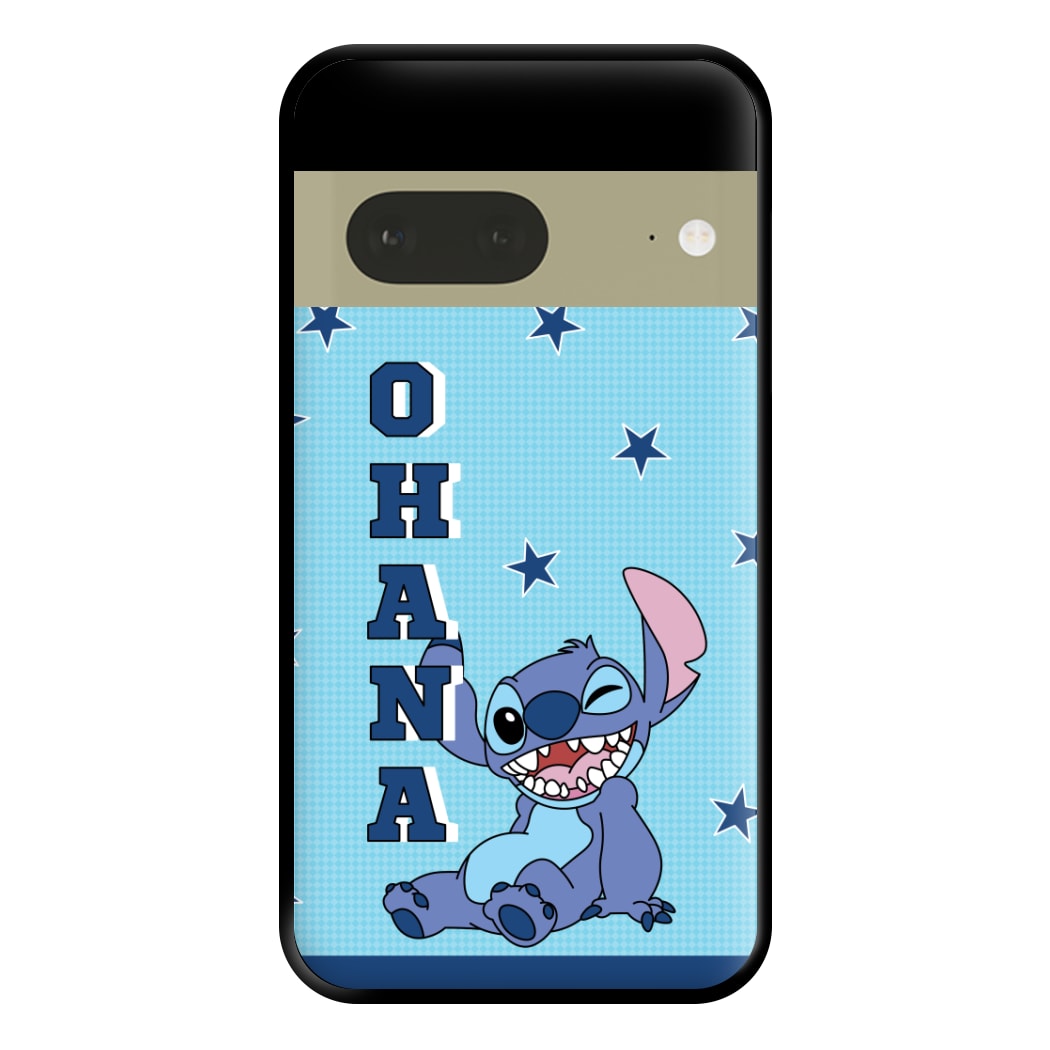 Blue Alien Ohana Phone Case for Google Pixel 7a