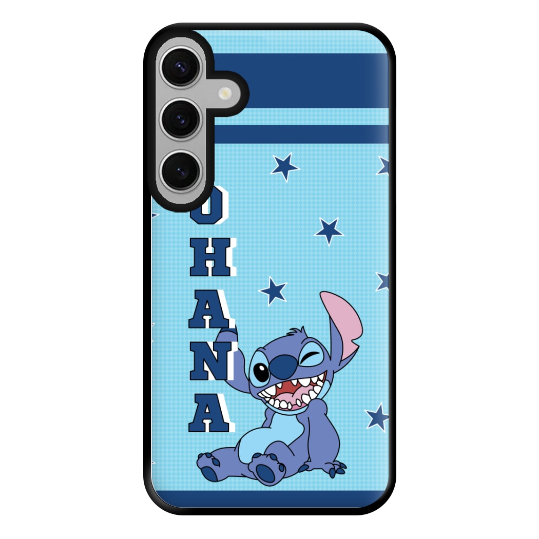 Blue Alien Ohana Phone Case for Galaxy S24FE