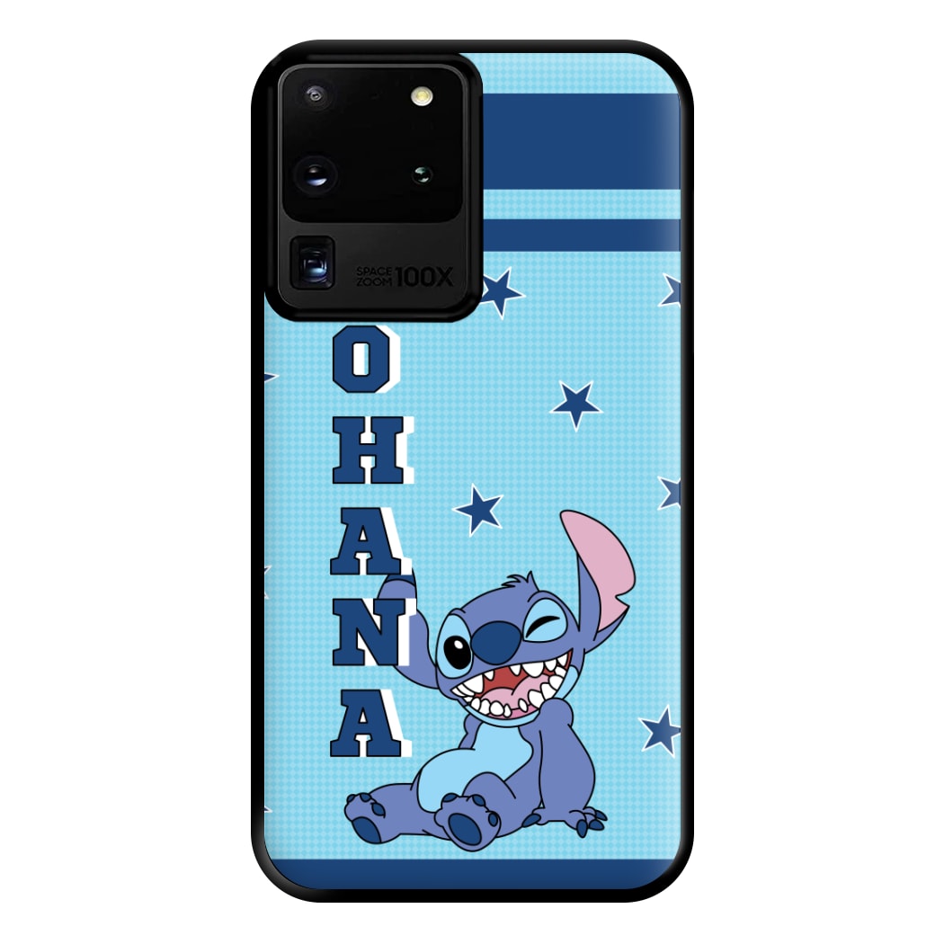 Blue Alien Ohana Phone Case for Galaxy S20 Ultra