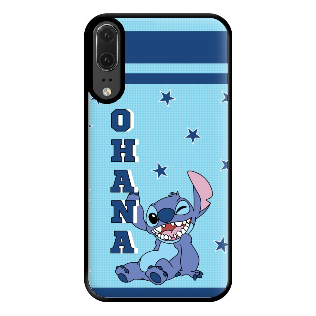 Blue Alien Ohana Phone Case for Huawei P20