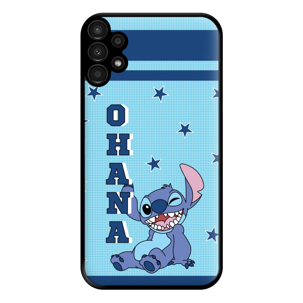 Blue Alien Ohana Phone Case for Galaxy A13