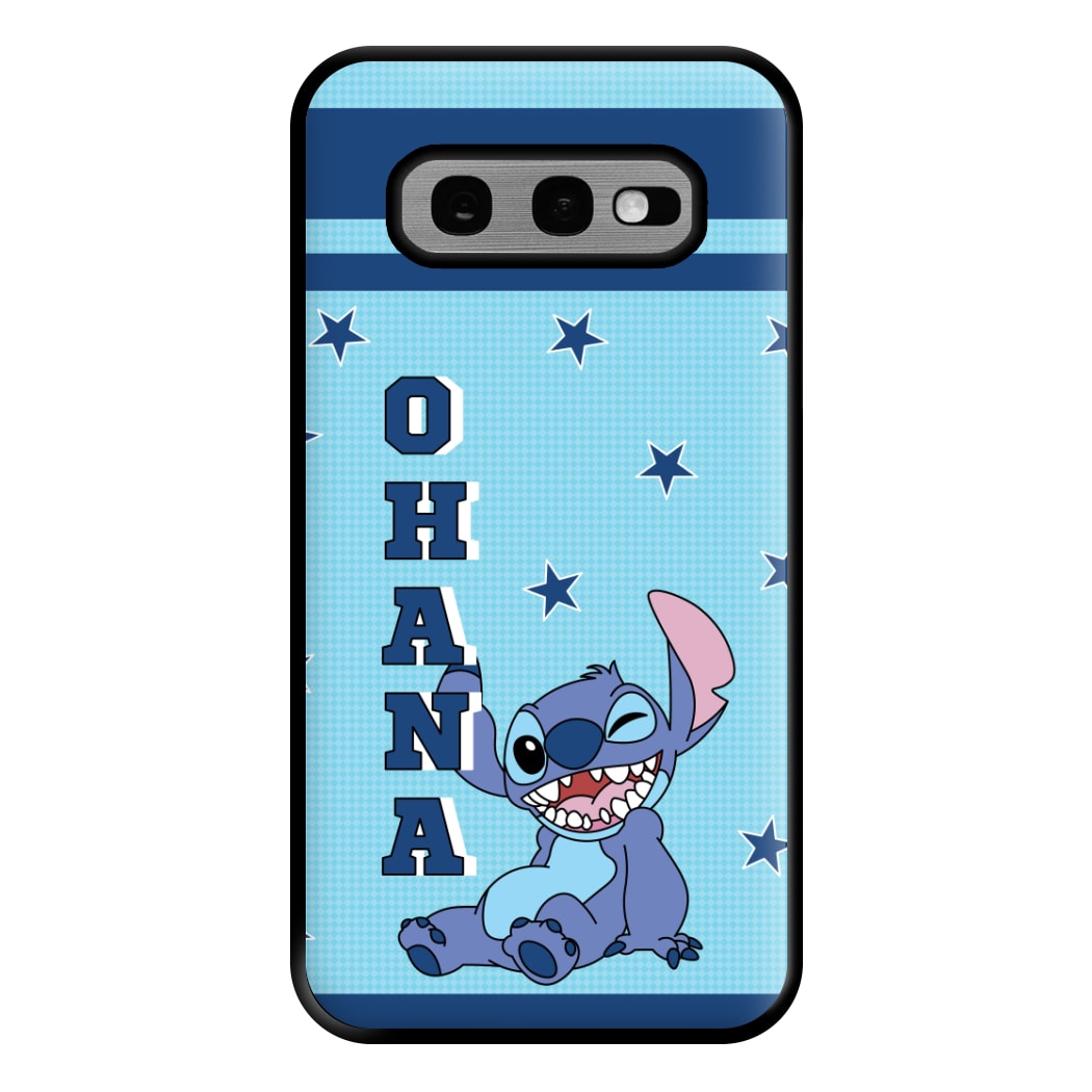 Blue Alien Ohana Phone Case for Galaxy S10e