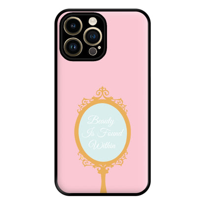 Beauty Is Found Within Mirror Phone Case for iPhone 14 Pro Max