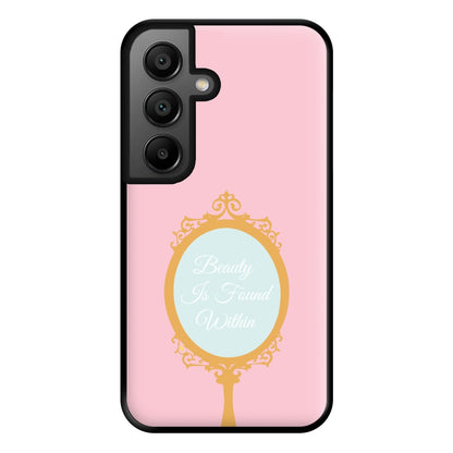 Beauty Is Found Within Mirror Phone Case for Galaxy A56