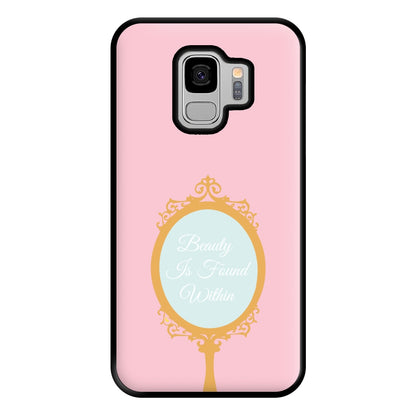 Beauty Is Found Within Mirror Phone Case for Galaxy S9 Plus