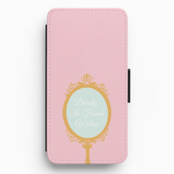 Beauty Is Found Within Mirror Flip / Wallet Phone Case