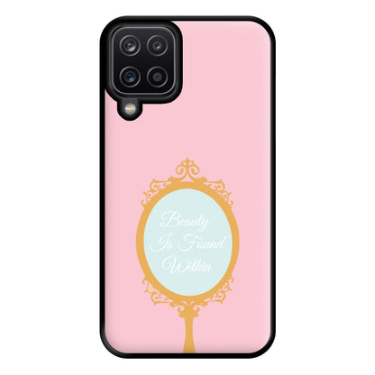 Beauty Is Found Within Mirror Phone Case for Galaxy A12